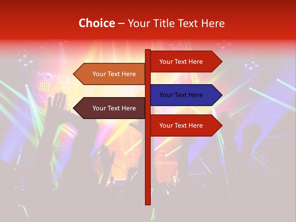 Partying Colorful Band PowerPoint Template