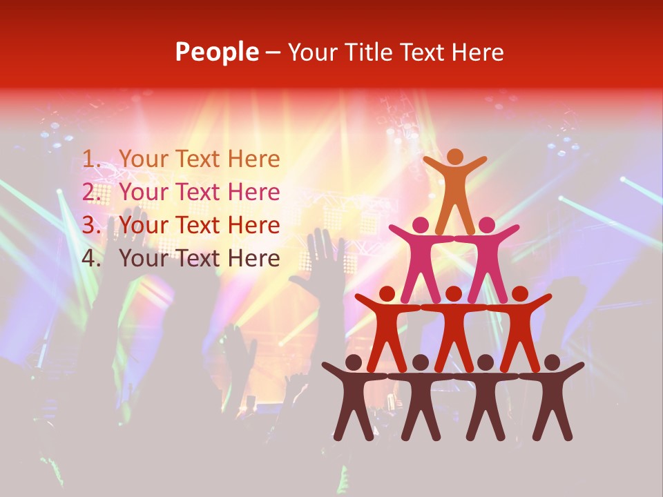Partying Colorful Band PowerPoint Template