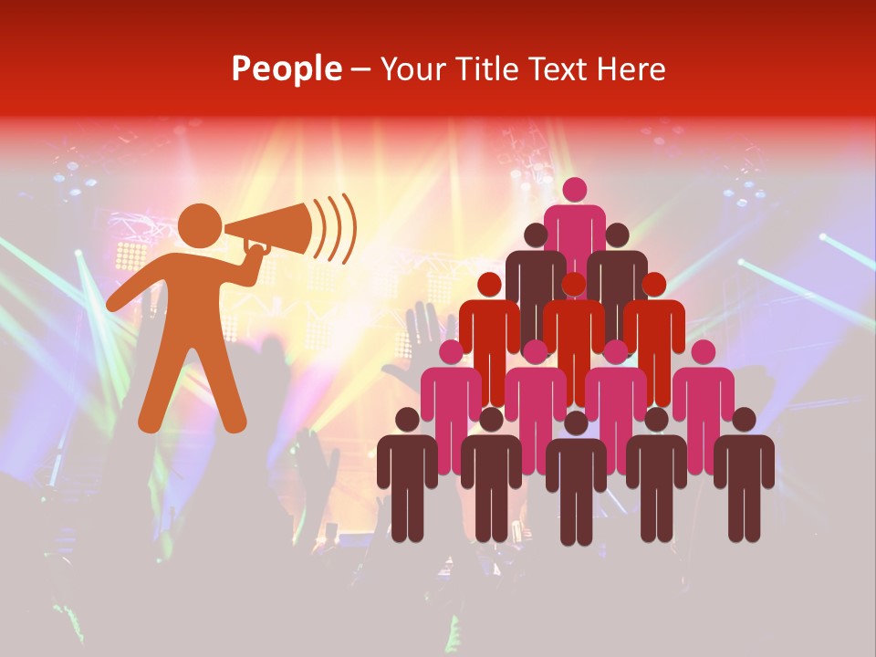 Partying Colorful Band PowerPoint Template