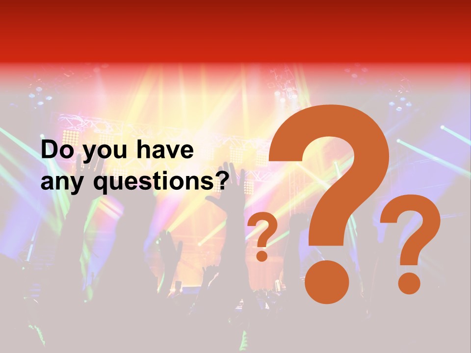 Partying Colorful Band PowerPoint Template