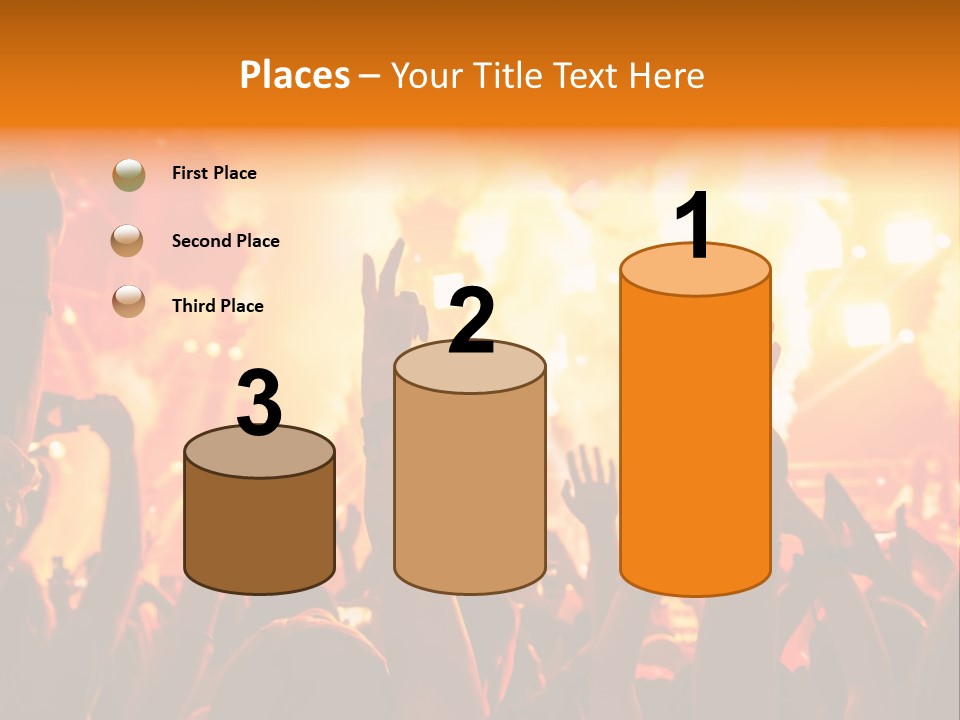 Many Nightclub Red PowerPoint Template