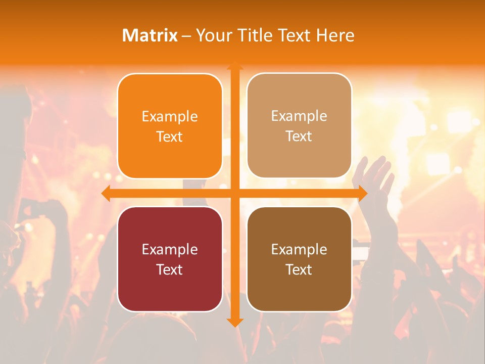 Many Nightclub Red PowerPoint Template