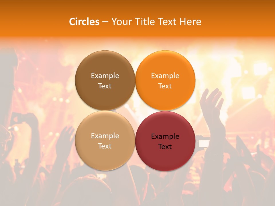 Many Nightclub Red PowerPoint Template