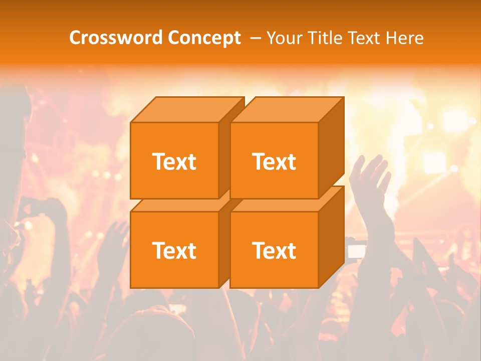 Many Nightclub Red PowerPoint Template