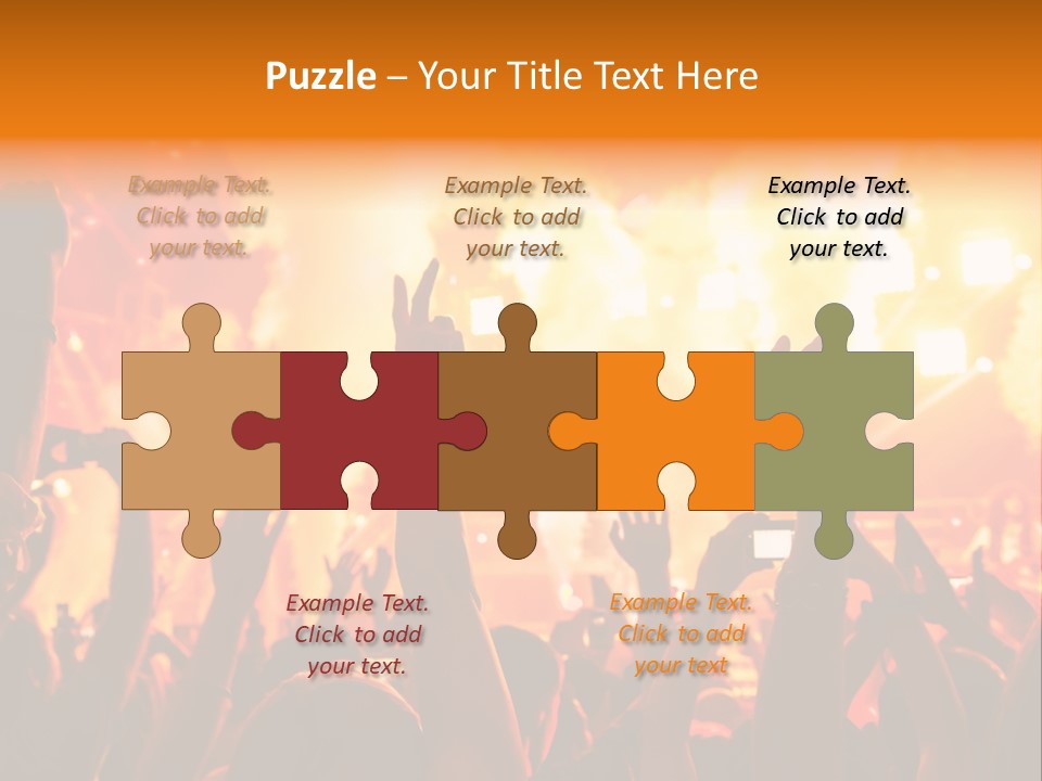 Many Nightclub Red PowerPoint Template