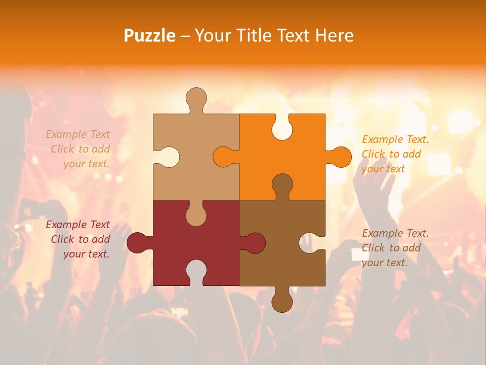 Many Nightclub Red PowerPoint Template