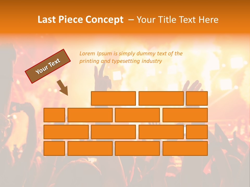 Many Nightclub Red PowerPoint Template