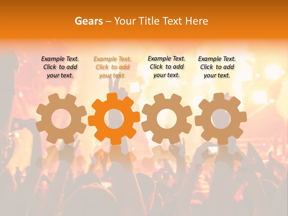 Many Nightclub Red PowerPoint Template