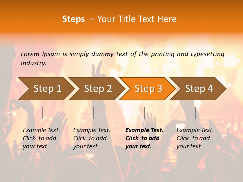 Many Nightclub Red PowerPoint Template