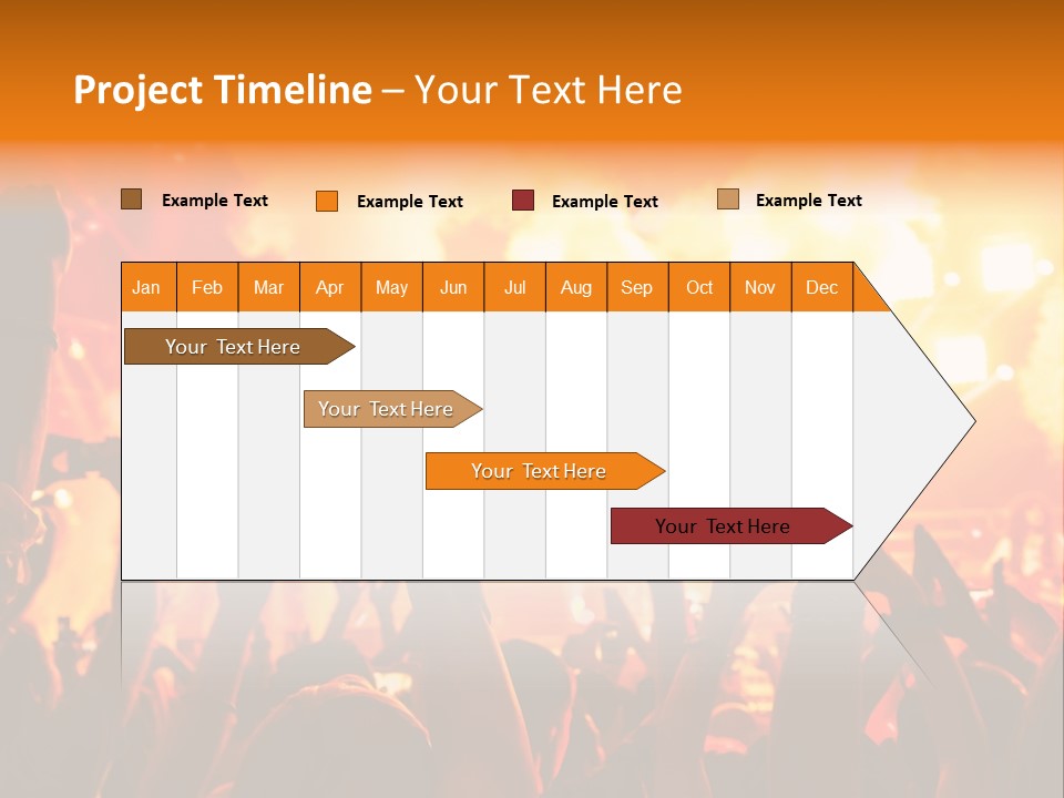 Many Nightclub Red PowerPoint Template
