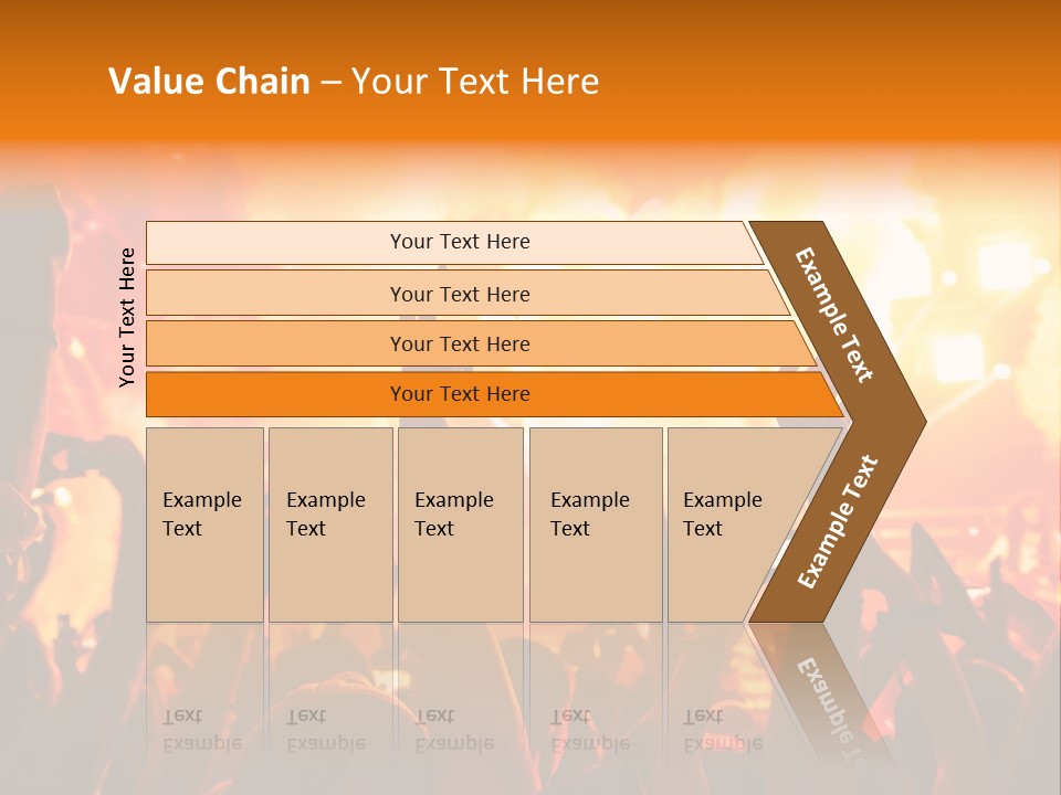 Many Nightclub Red PowerPoint Template