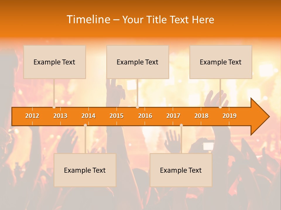 Many Nightclub Red PowerPoint Template
