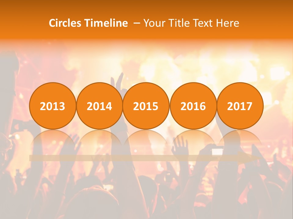 Many Nightclub Red PowerPoint Template