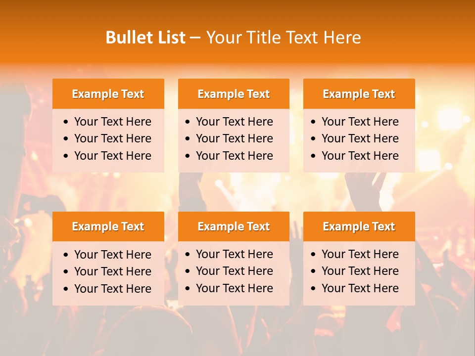 Many Nightclub Red PowerPoint Template