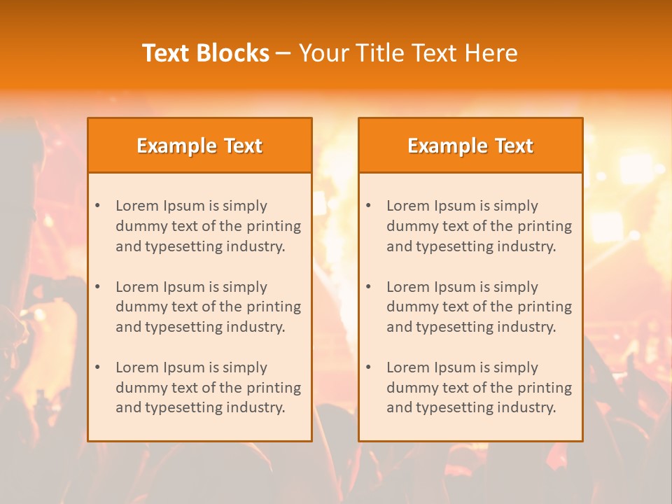 Many Nightclub Red PowerPoint Template