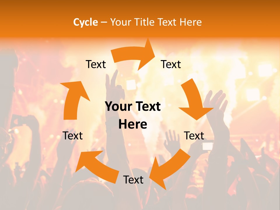 Many Nightclub Red PowerPoint Template