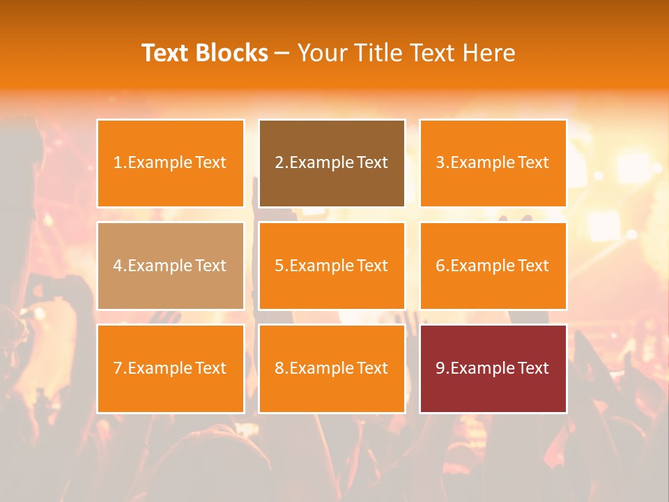 Many Nightclub Red PowerPoint Template