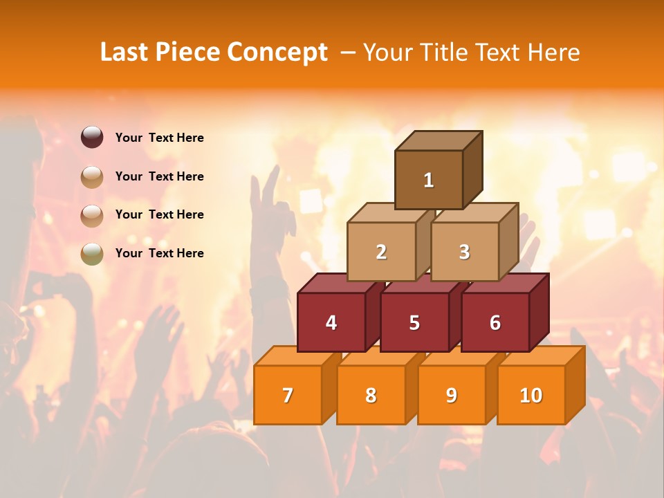 Many Nightclub Red PowerPoint Template