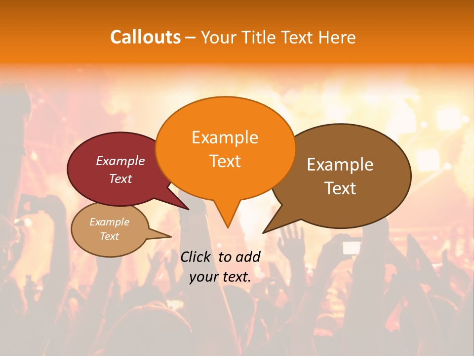 Many Nightclub Red PowerPoint Template