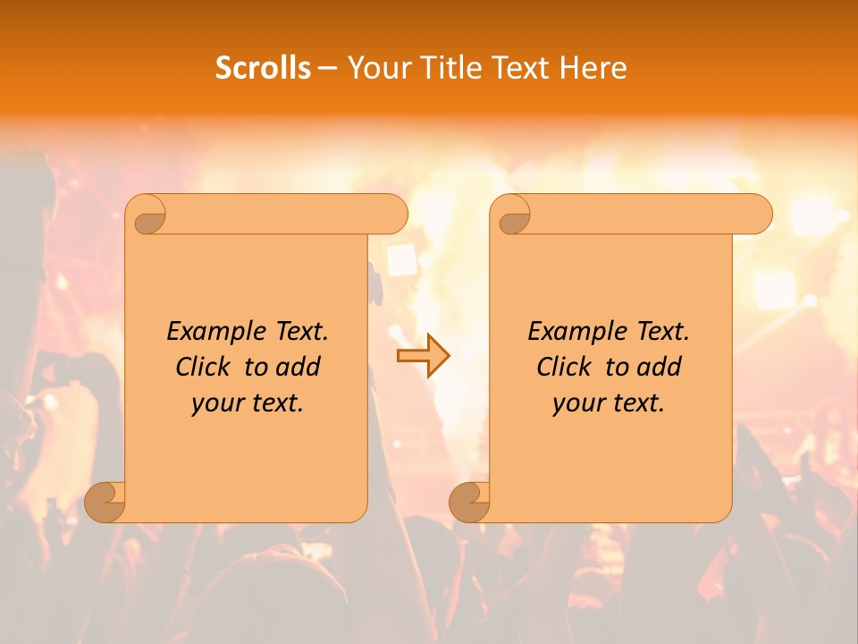 Many Nightclub Red PowerPoint Template