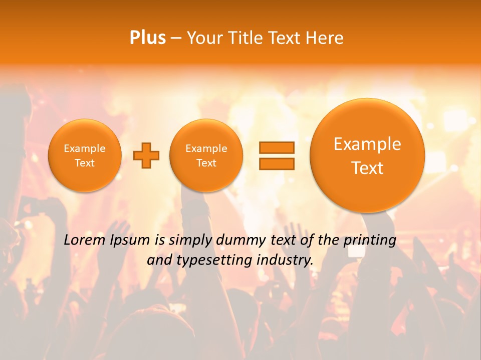 Many Nightclub Red PowerPoint Template