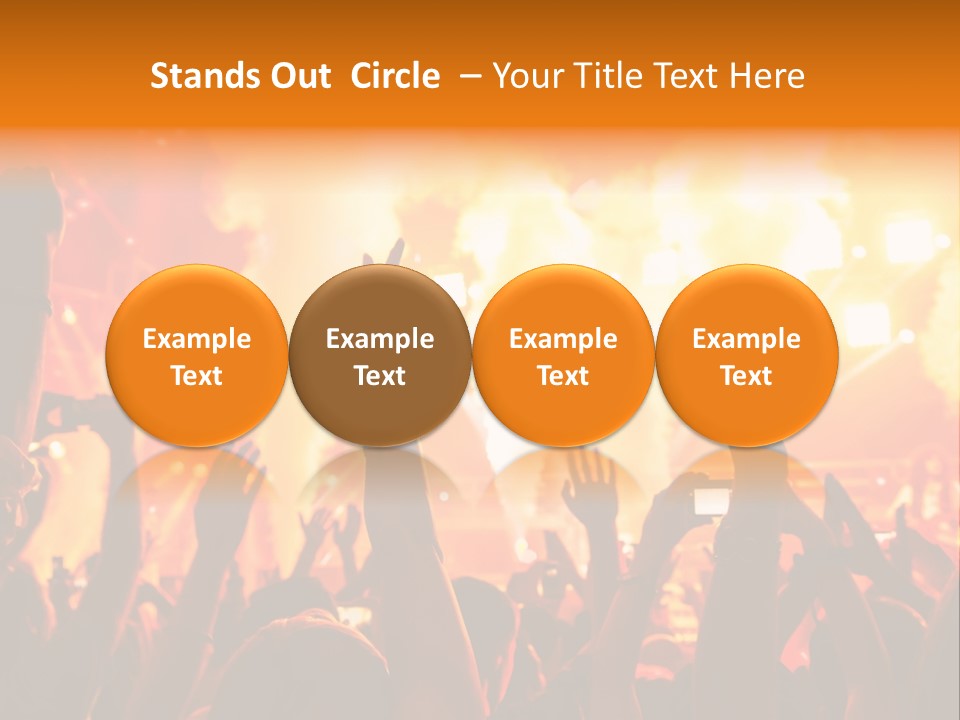 Many Nightclub Red PowerPoint Template