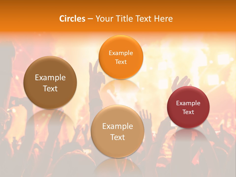 Many Nightclub Red PowerPoint Template