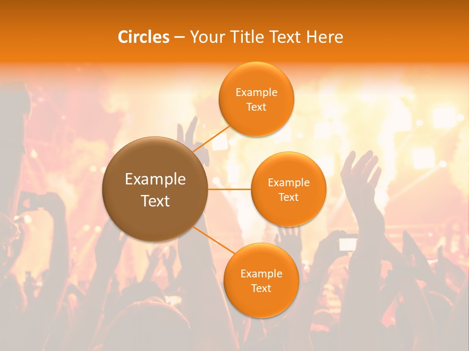 Many Nightclub Red PowerPoint Template