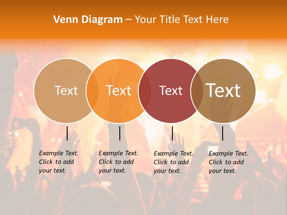 Many Nightclub Red PowerPoint Template