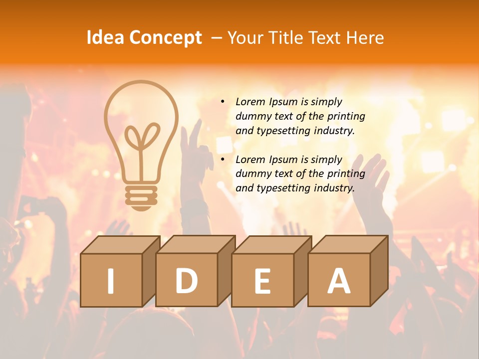 Many Nightclub Red PowerPoint Template