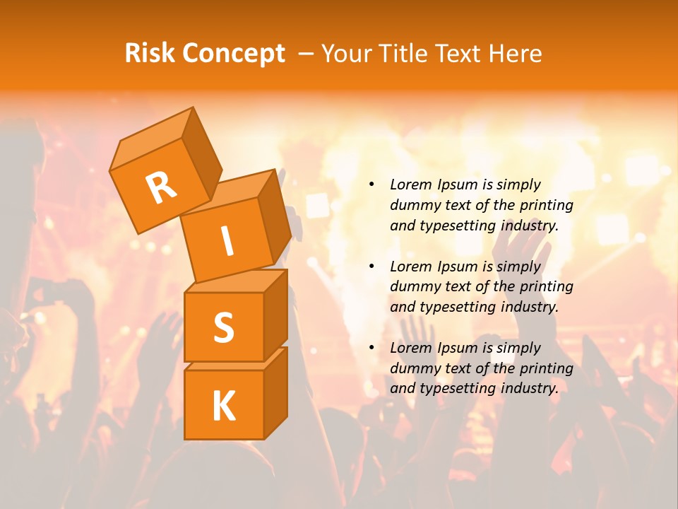 Many Nightclub Red PowerPoint Template