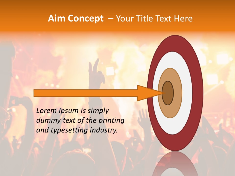 Many Nightclub Red PowerPoint Template