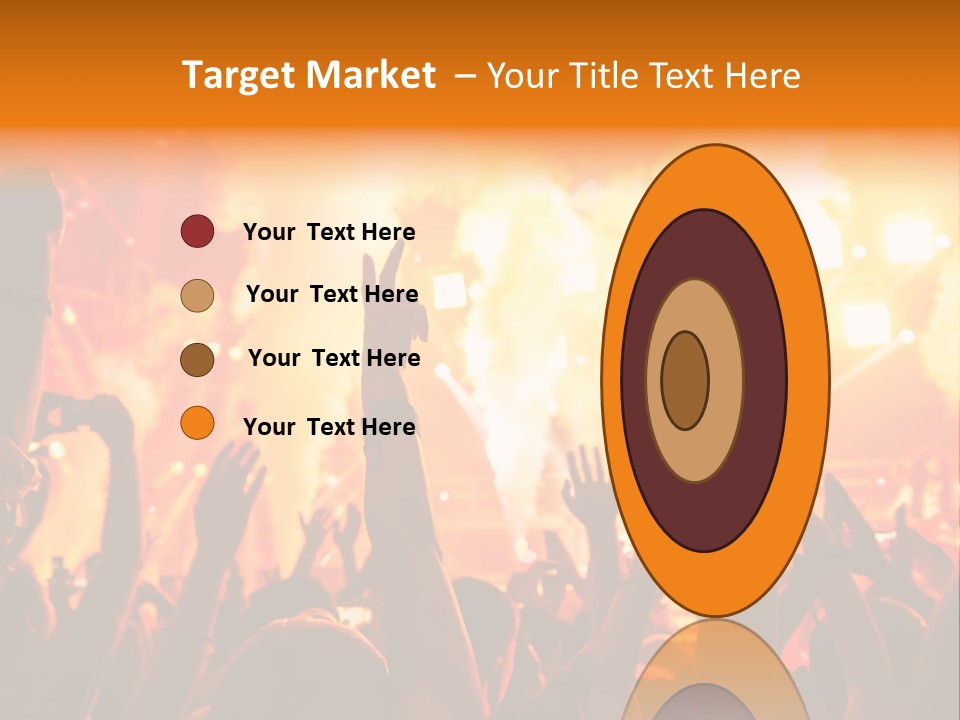 Many Nightclub Red PowerPoint Template