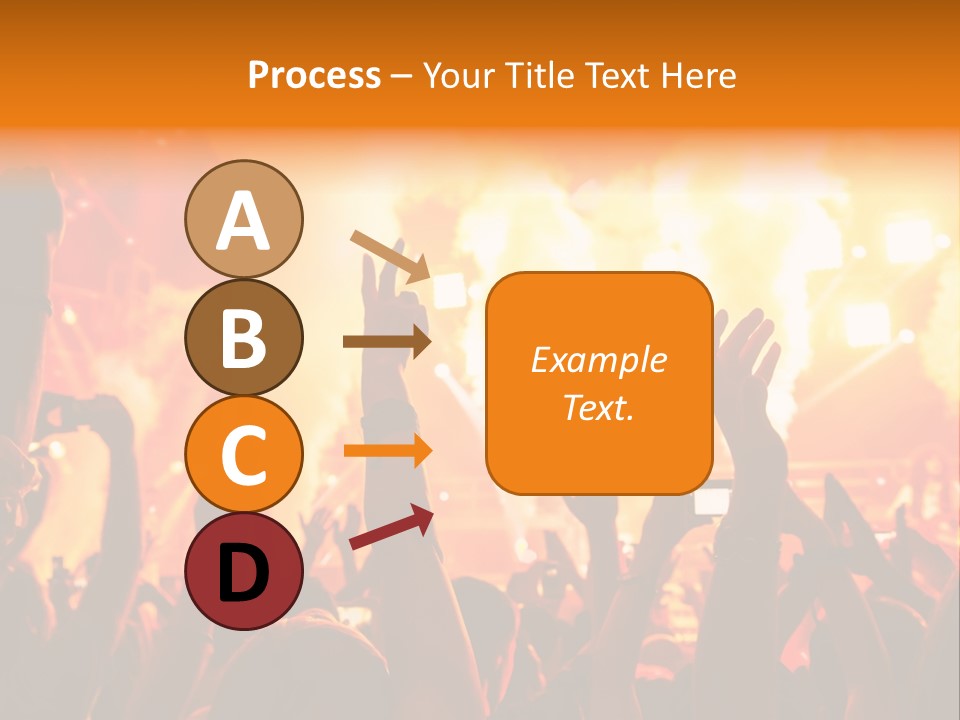 Many Nightclub Red PowerPoint Template