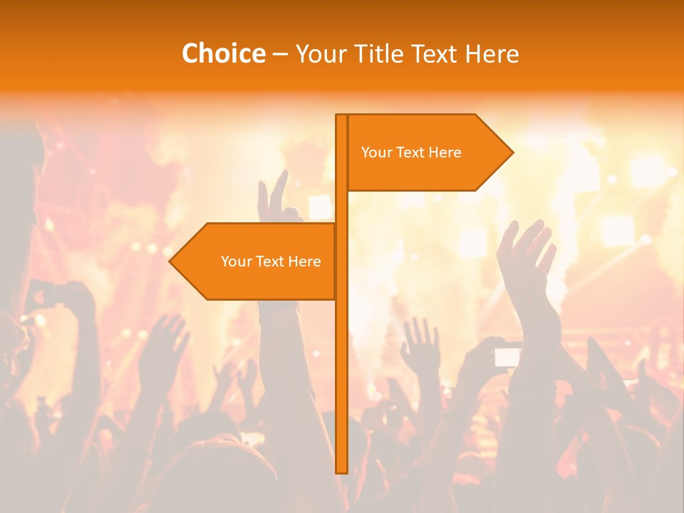 Many Nightclub Red PowerPoint Template