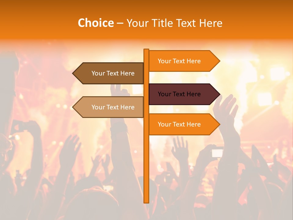 Many Nightclub Red PowerPoint Template