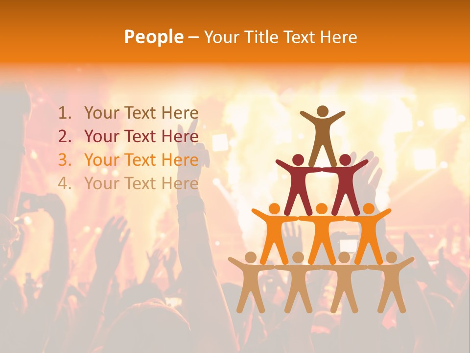 Many Nightclub Red PowerPoint Template