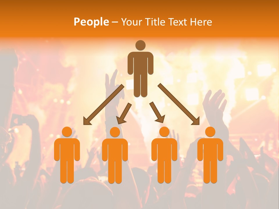 Many Nightclub Red PowerPoint Template