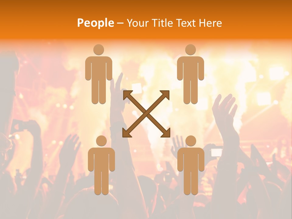 Many Nightclub Red PowerPoint Template