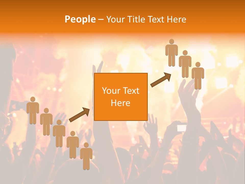 Many Nightclub Red PowerPoint Template