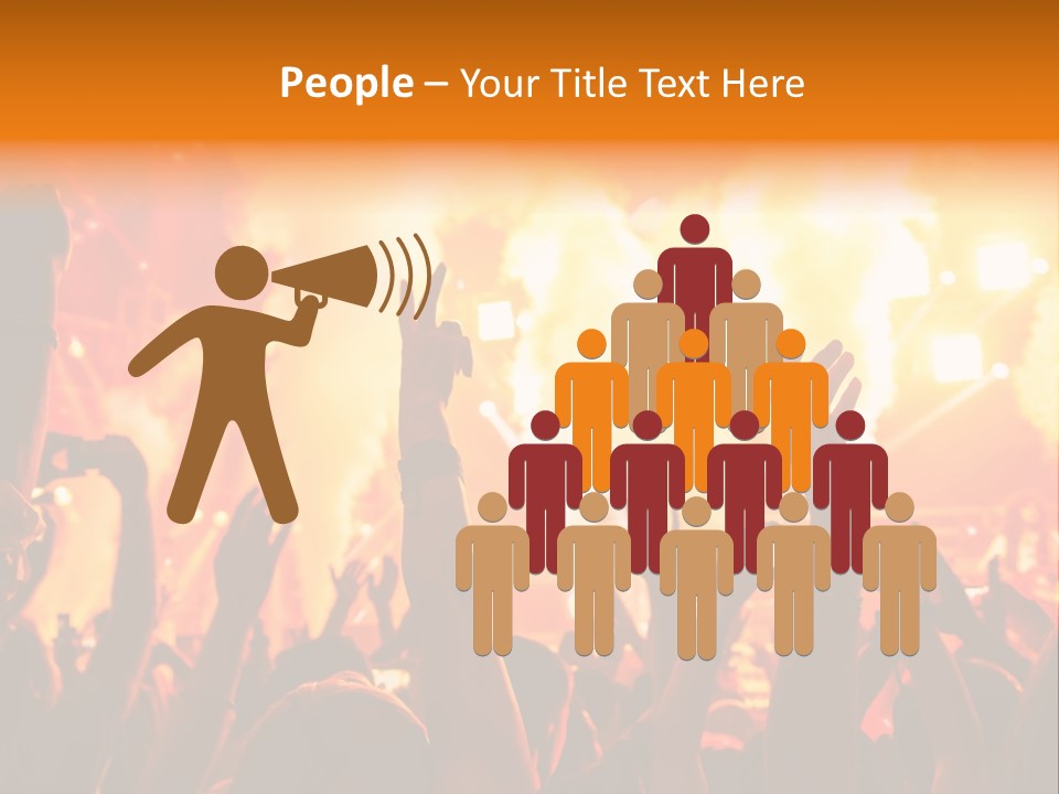 Many Nightclub Red PowerPoint Template