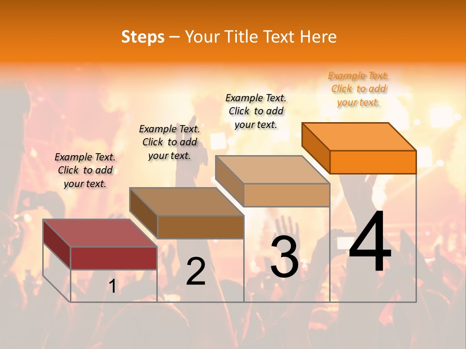 Many Nightclub Red PowerPoint Template