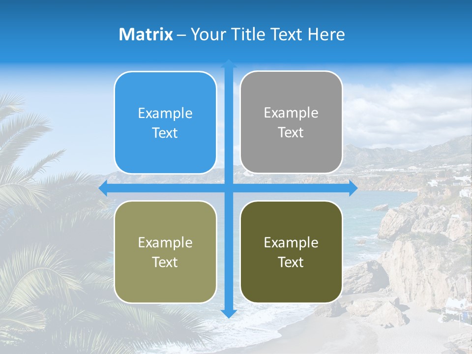 Summer Holiday Water PowerPoint Template