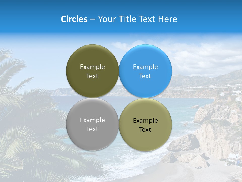 Summer Holiday Water PowerPoint Template