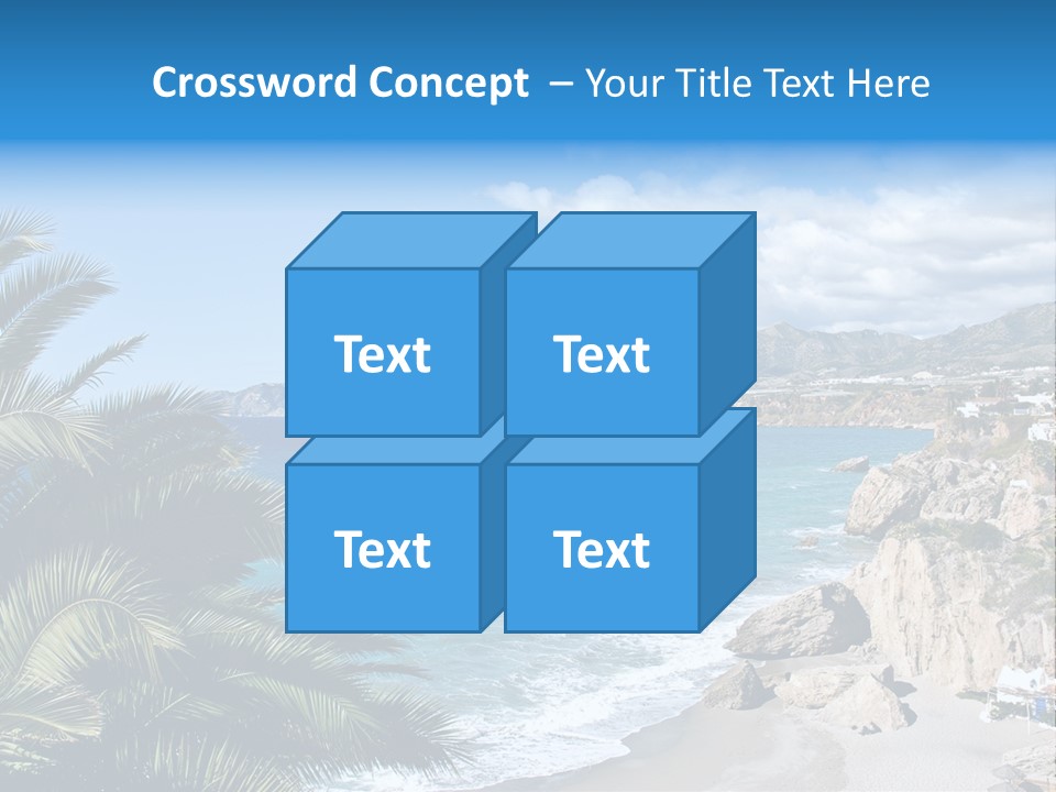 Summer Holiday Water PowerPoint Template