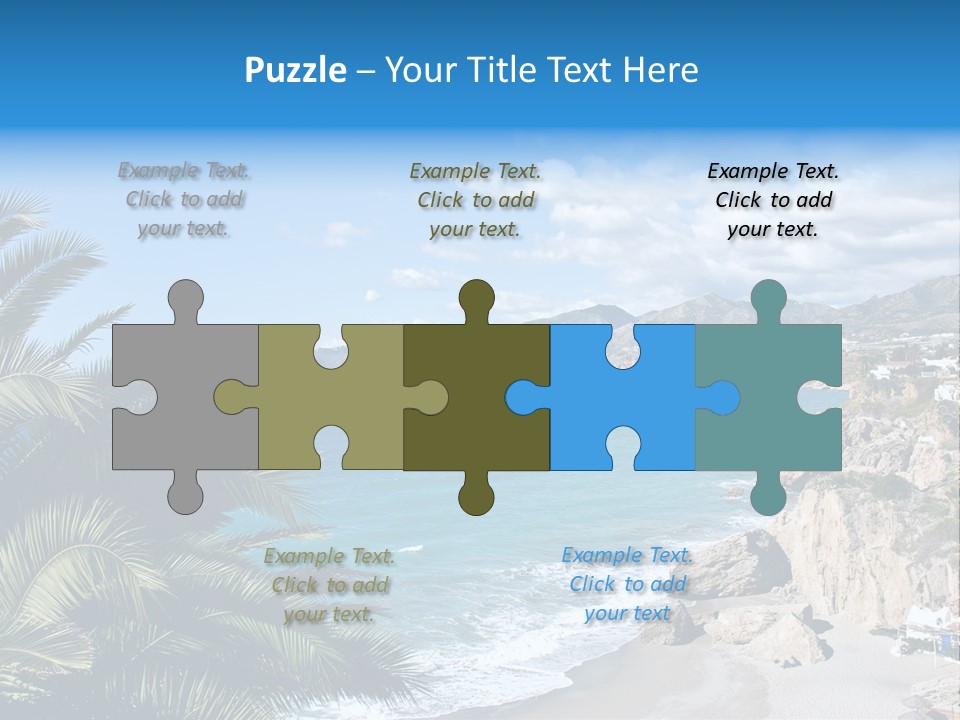 Summer Holiday Water PowerPoint Template