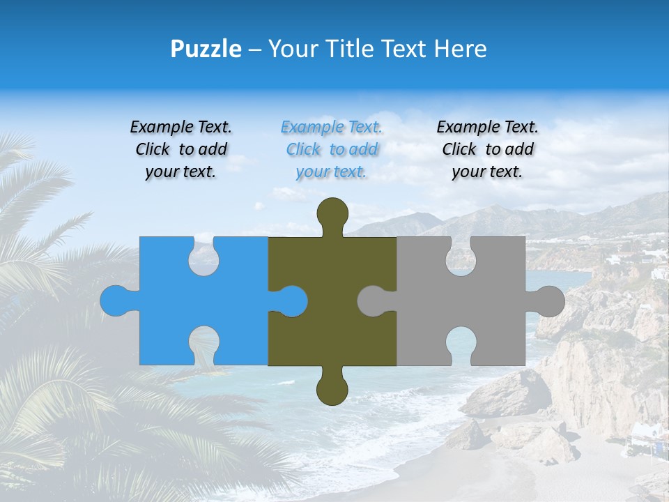 Summer Holiday Water PowerPoint Template