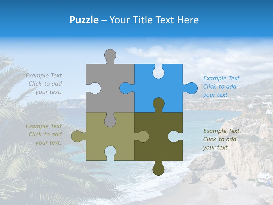 Summer Holiday Water PowerPoint Template