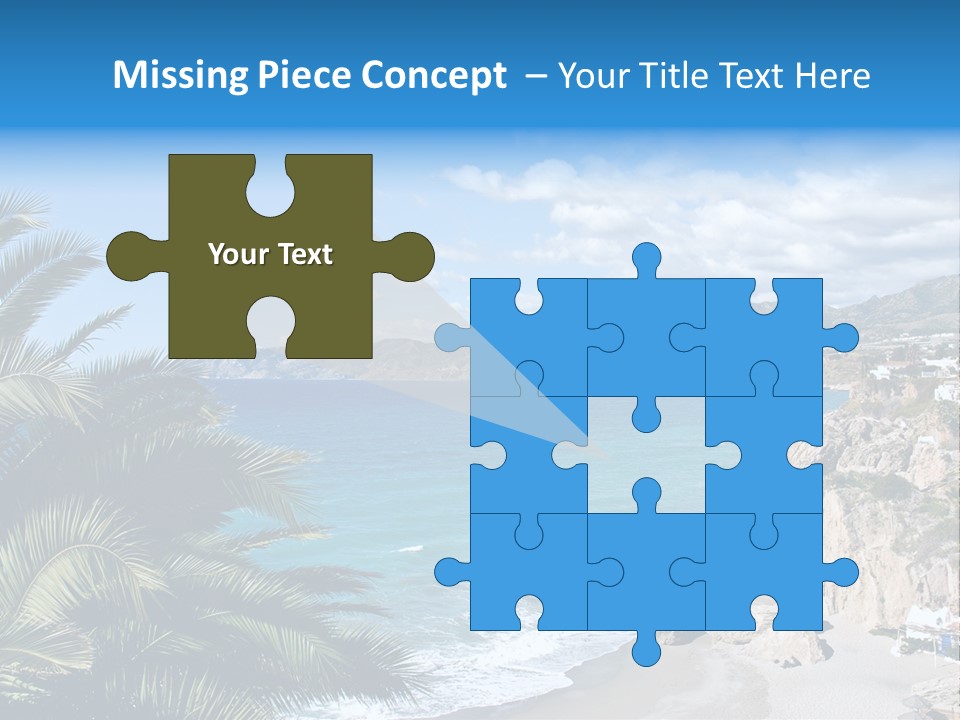 Summer Holiday Water PowerPoint Template