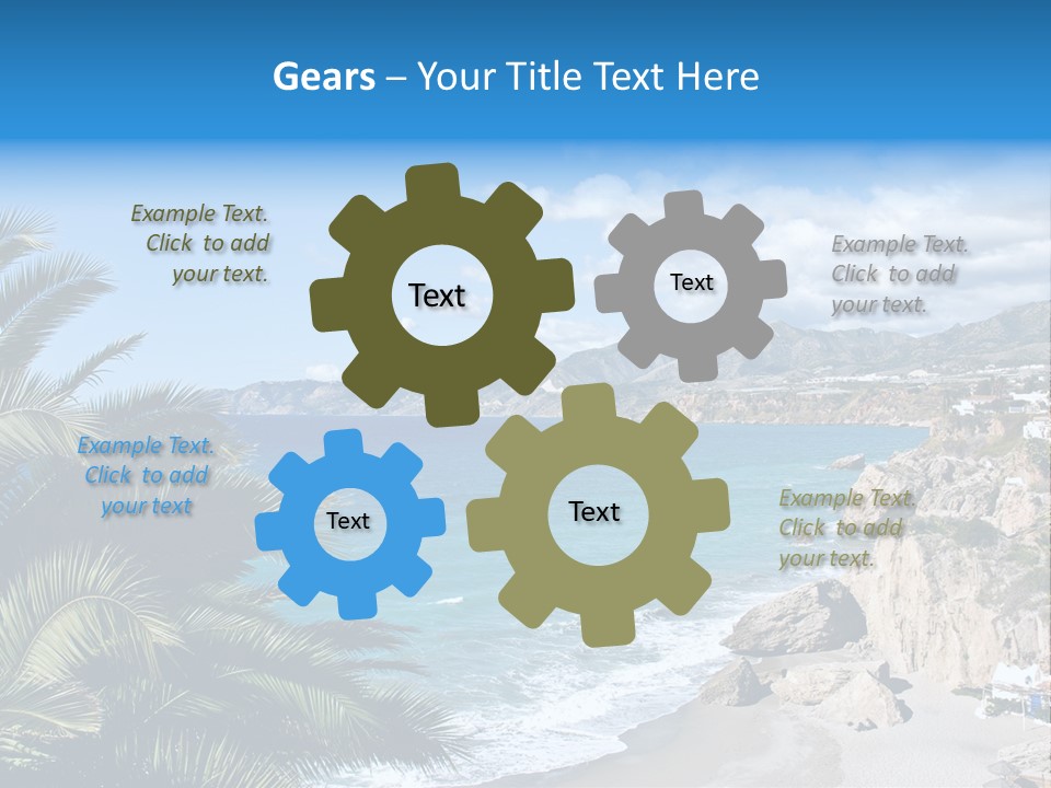 Summer Holiday Water PowerPoint Template